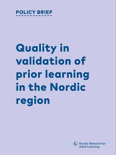 Policy brief: Validation of Prior Learning in the Nordic Region