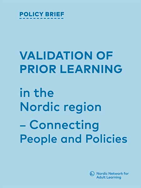 Policy brief: Validation of prior learning in the Nordic region