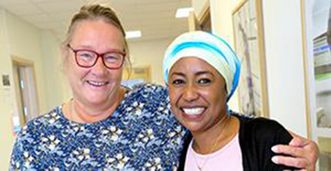 Anina Troberg and Fatime Zara Tahir från Tchad