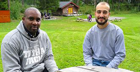 Arnaud Mugisha kommer från Burundi och Mahmoud Abasi från Syrien