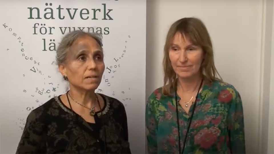Bhanumathi Natarajan och Åse Møller Hansen från NAV