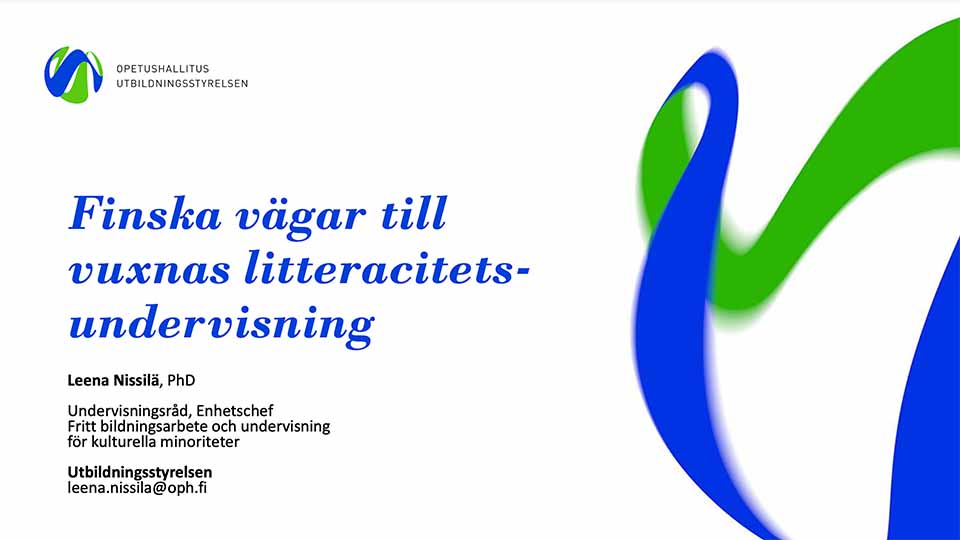 Finska vägar till vuxnas litteracitetsundervisning