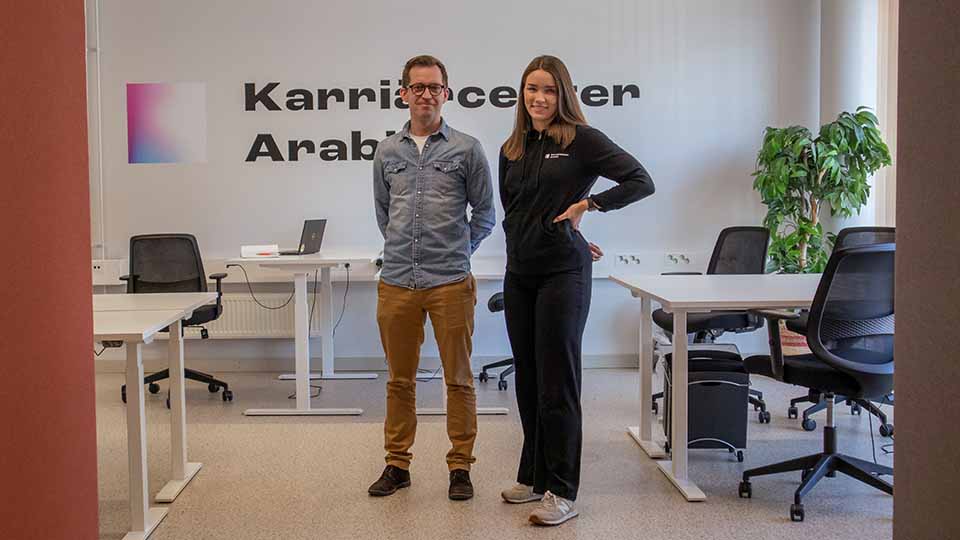 Carl Stjernberg and Olivia Lindström