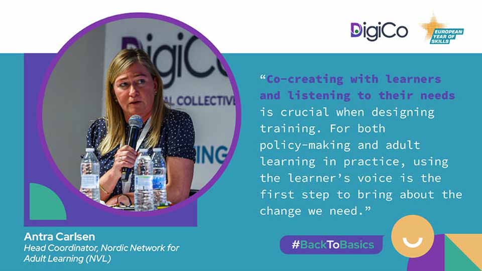 Antra Carlsen participate in the panel discussion on European and Global best practices for tackling basic (digital) skills gaps in Brussels.