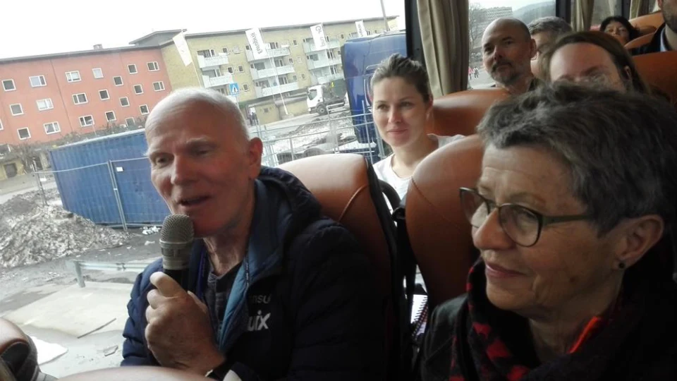 Presentations during the bus-seminar, Photo: Naturvernforbundet Groruddalen