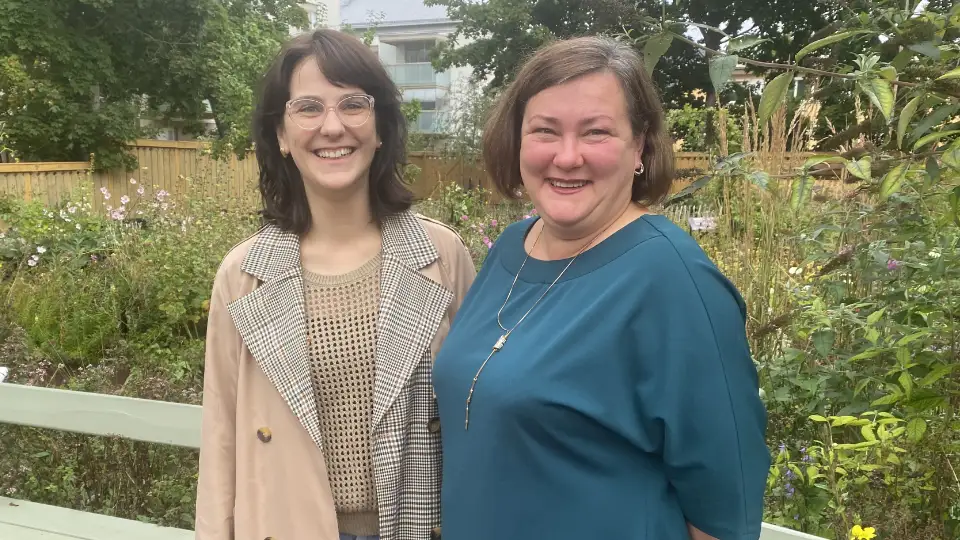 "Viktoria Olsson och Natalja Vojecka"