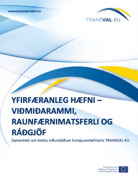 Rannsókn á áhrifum raunfærnimats og ráðgjafar um yfirfæranlega færni