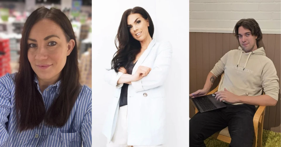 Sofia Horn, Angeline Andersson och Måns Åström