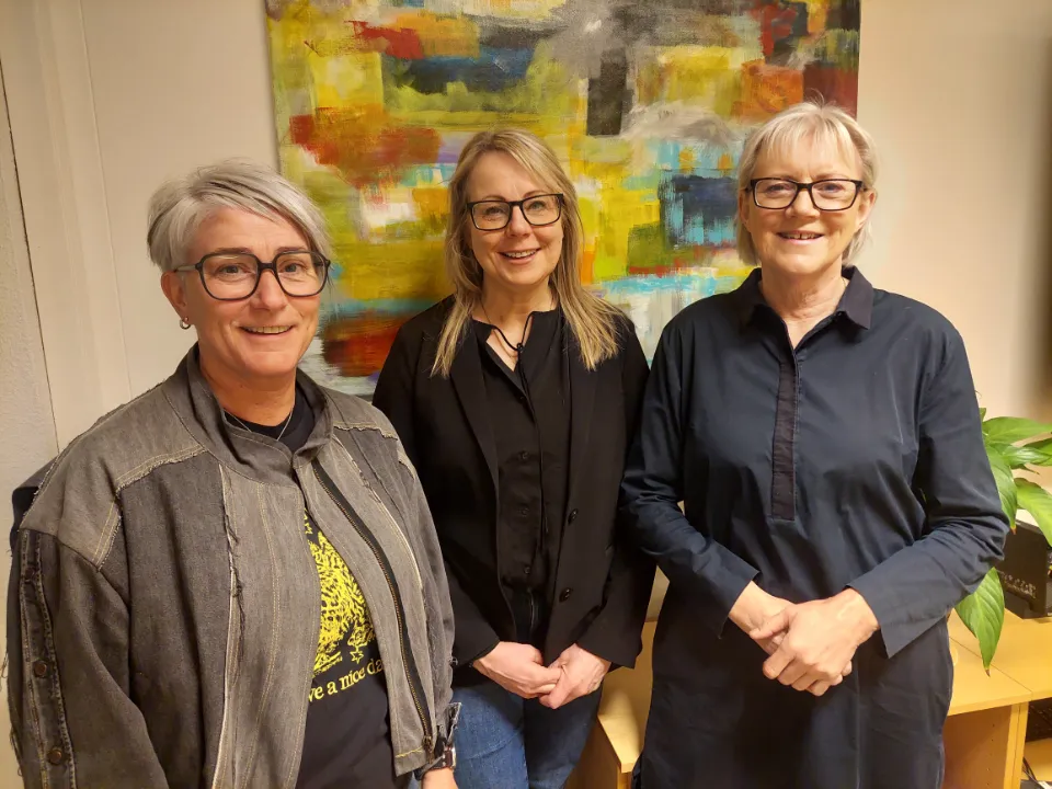 Sara Dögg Svanhildardóttir, Hildur Betty Kristjánsdóttir og Helga Gísladóttir