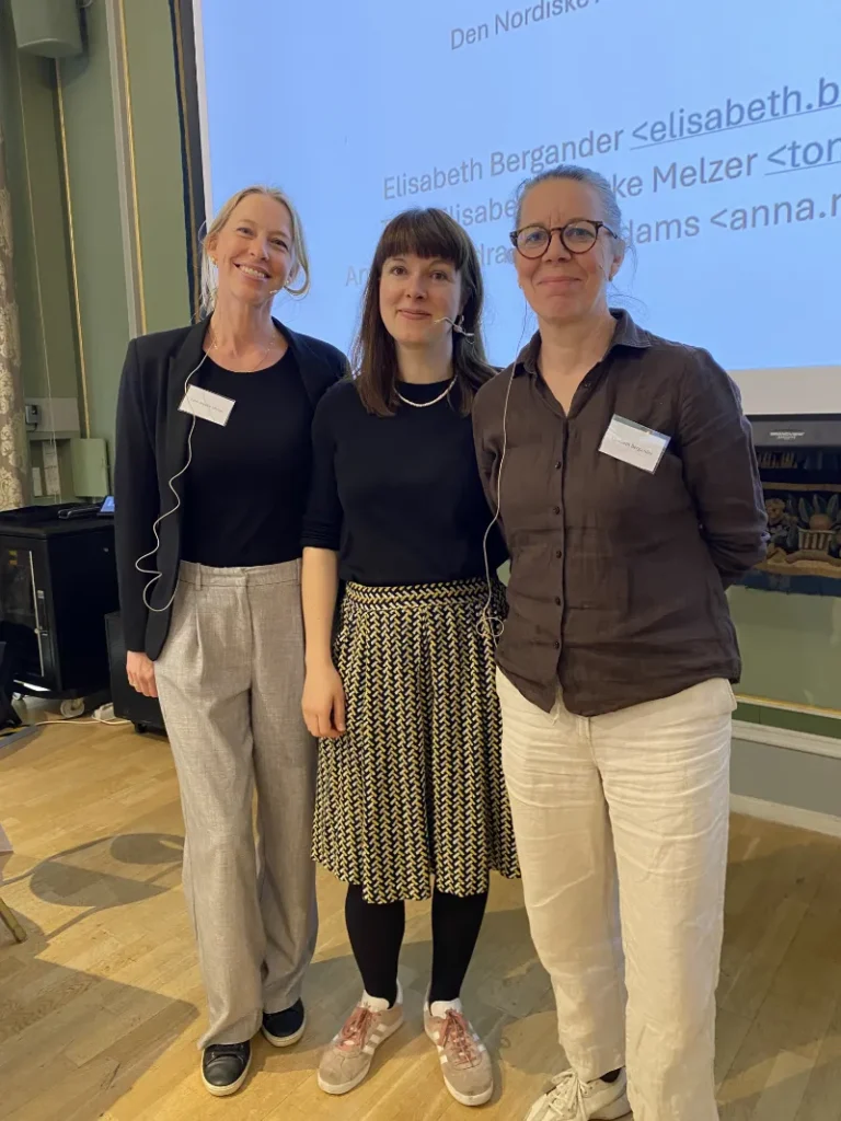 Tone Brekke Melzer, Anna Alexandra Myrer-Adams og Elisabeth Bergander