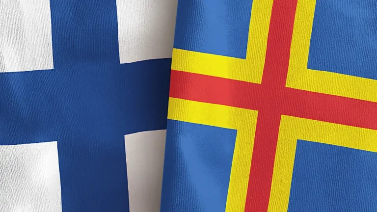Finland and Åland flag