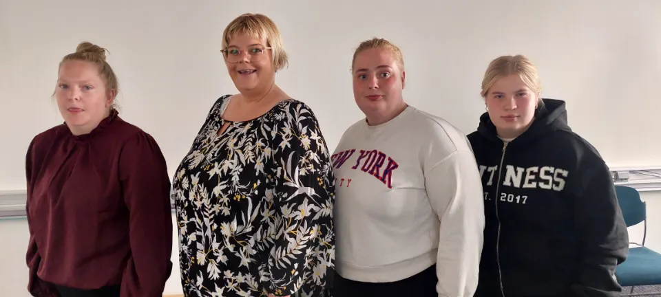 Katrín Ásgeirsdóttir (lengst til venstre), Rósa Ösp Traustadóttir, Karen Alda Mikaelsdóttir og Kristín Erna Jakobsdóttir